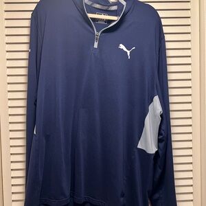 Puma Navy Blue Quarter-Zip Pullover